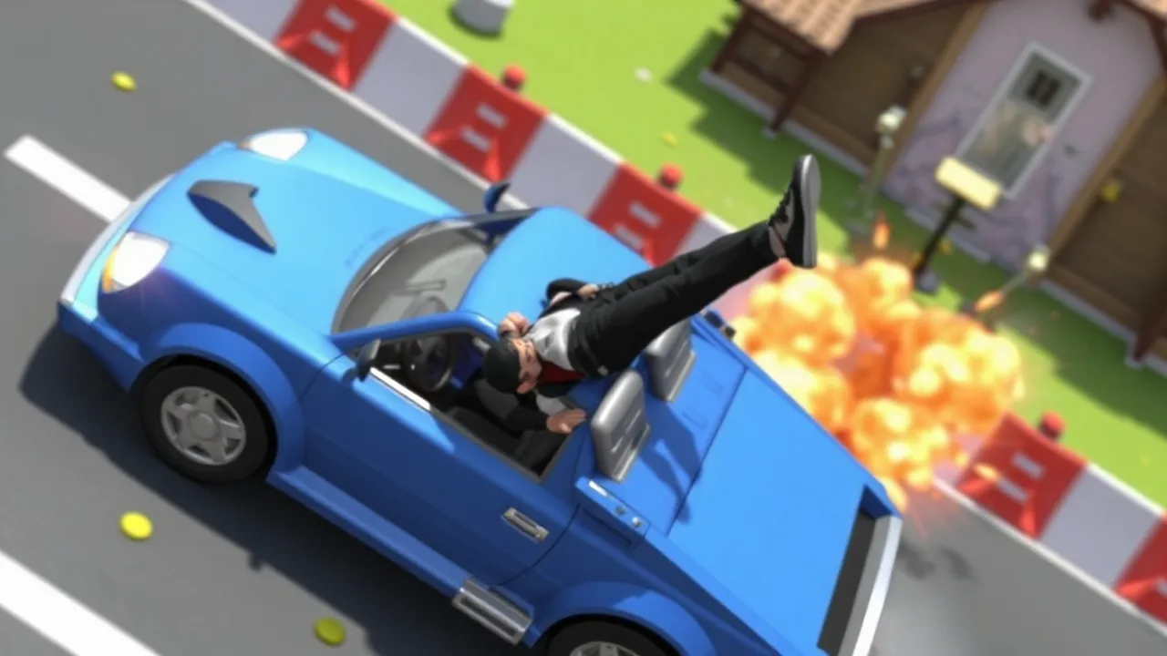 Crash Physics Fun in Turbo Dismount Crazy Games image