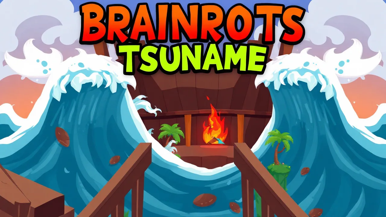 Escape the Tsunami in the Brainrots Puzzle Game Online image