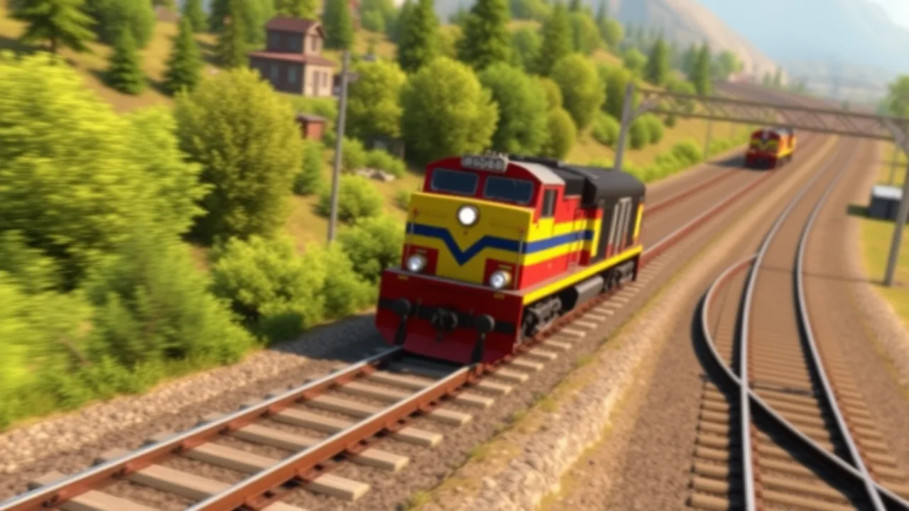 Mastering the Tracks in train simulator game online image