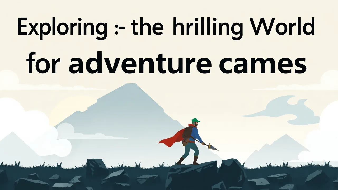 Exploring the Thrilling World of adventure games image