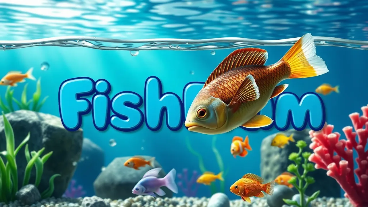 Play free online fishdom game for relaxing fun image