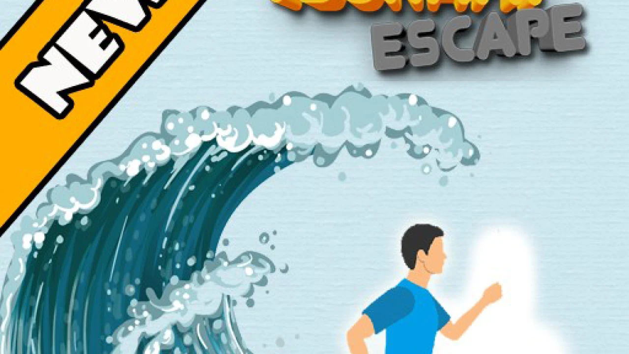Thrilling escape tsunami play in Shooting Games image