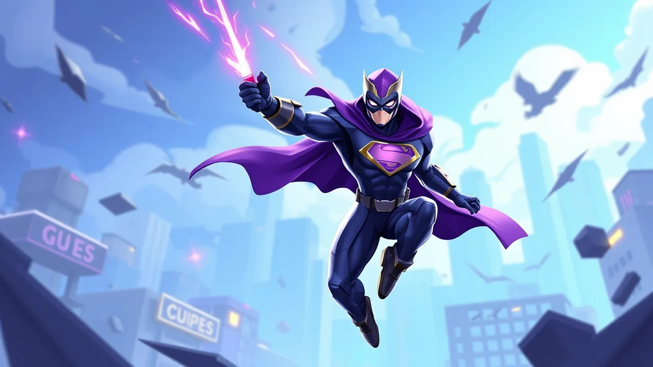 Unleash Justice in Superhero Violet image