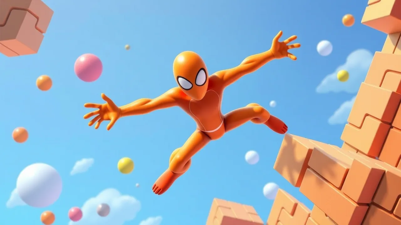 Stretch and bounce your way to victory in elastic man 3d image