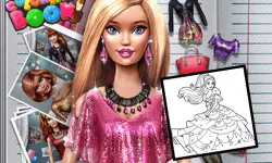 Coloring Book for Barbie image