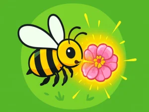 Bee and Flower image