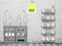 image bg Black and white House Escape