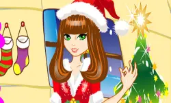 Christmas Girl Dressup image