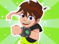 image bg Ben 10 Hill Car Racing Alien Boy