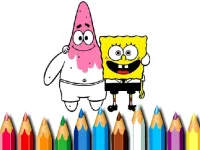 BTS Sponge Bob Coloring image
