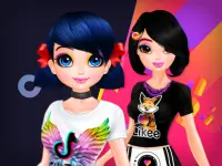 image bg TikTok girls vs Likee girls