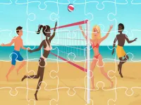 image bg Beach Volley Ball Jigsaw