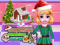 image bg Christmas House Cake Recipe