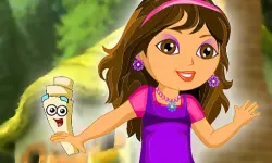 Dora in the garden image