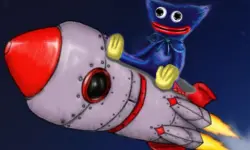 Huggy Wuggy in space image