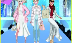 Winter White Outfits: Dress Up Game image