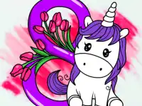 image bg March Coloring Book